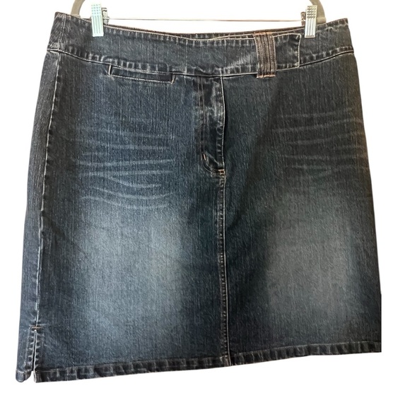 Route 66 Denim Mini Skirt - Picture 1 of 4